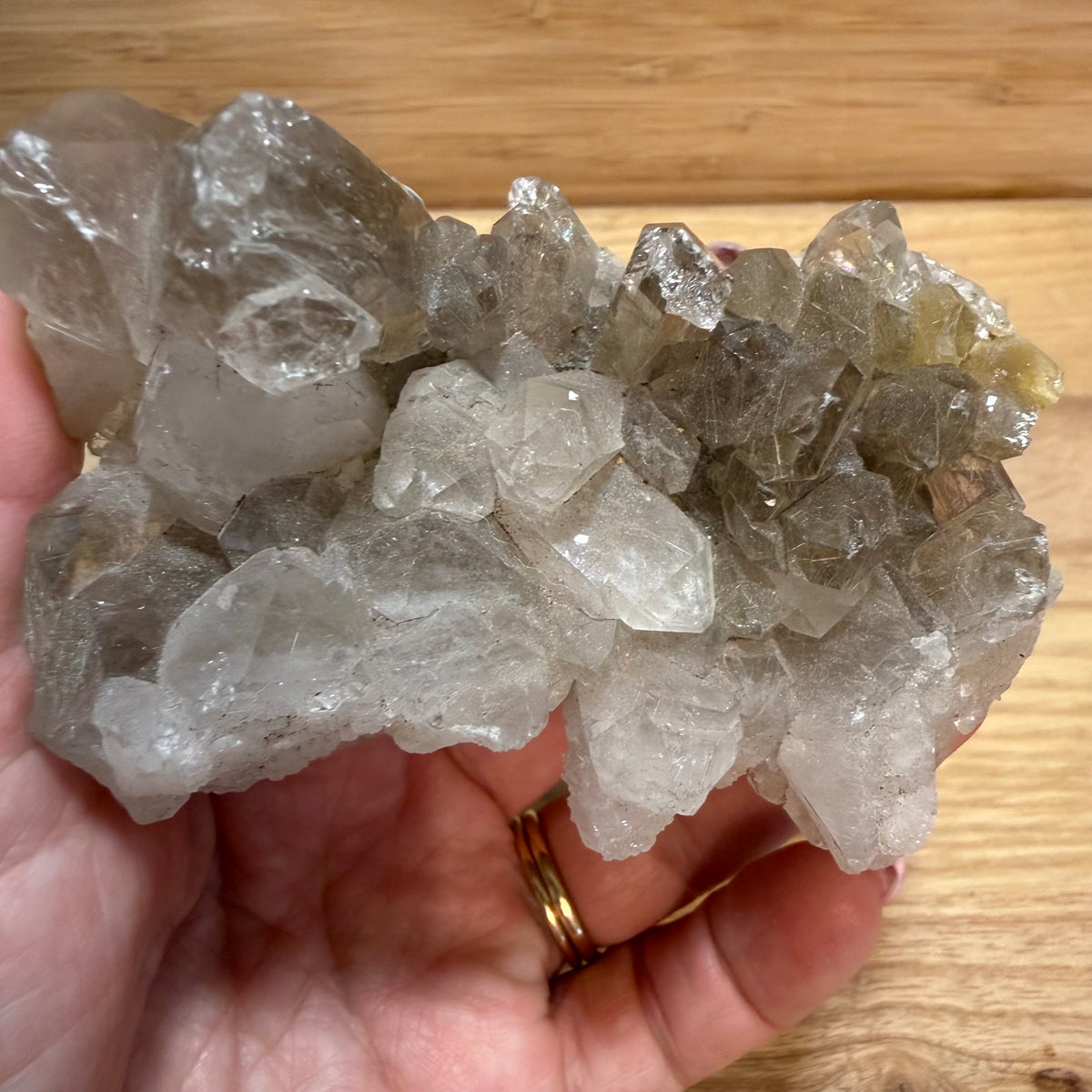 Rutilated Quartz Cluster