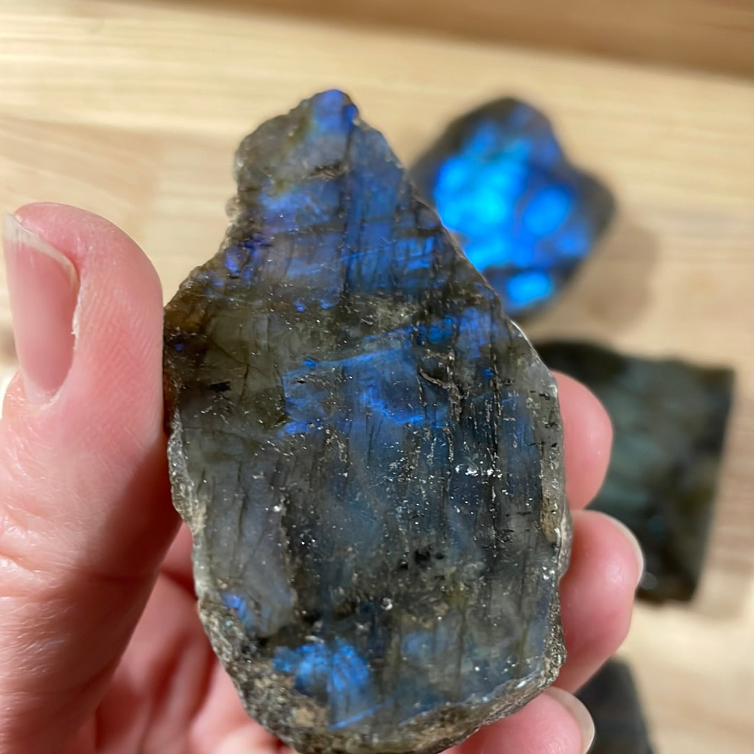 Labradorite - Raw with polished front