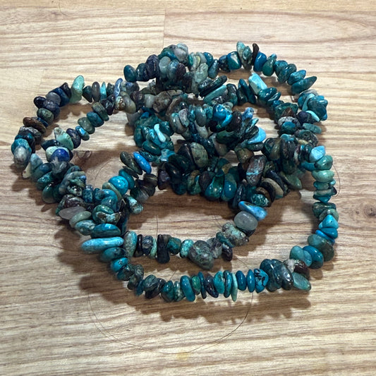 Chrysocolla Chip Bracelet