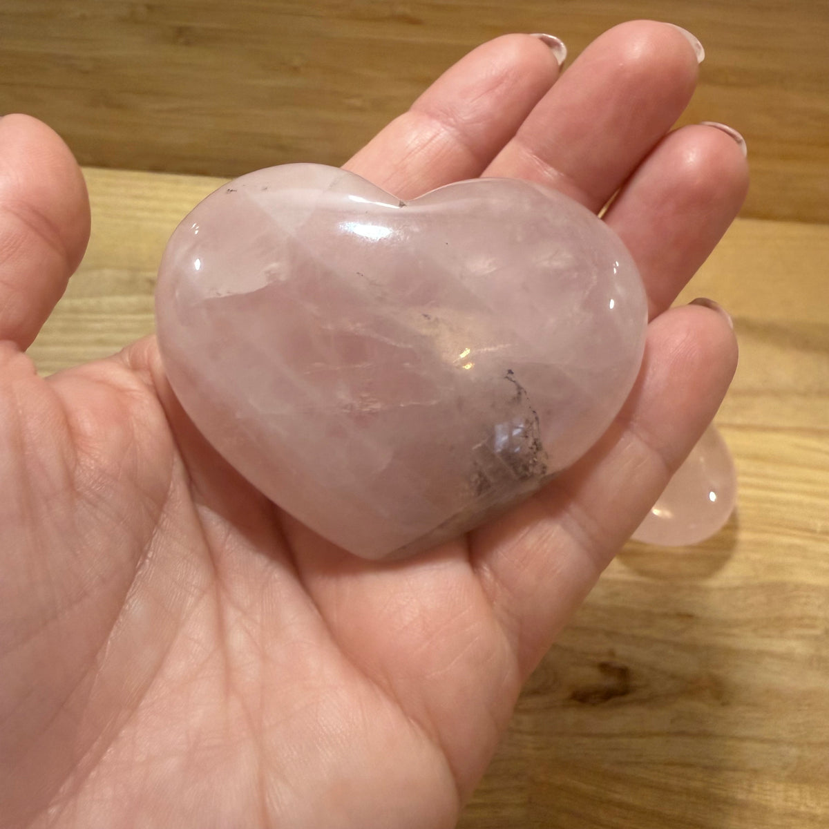 Madagascan Rose Quartz Hearts