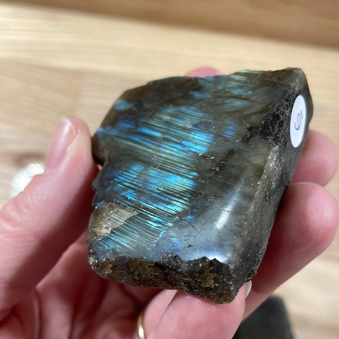 Labradorite - Raw with polished front