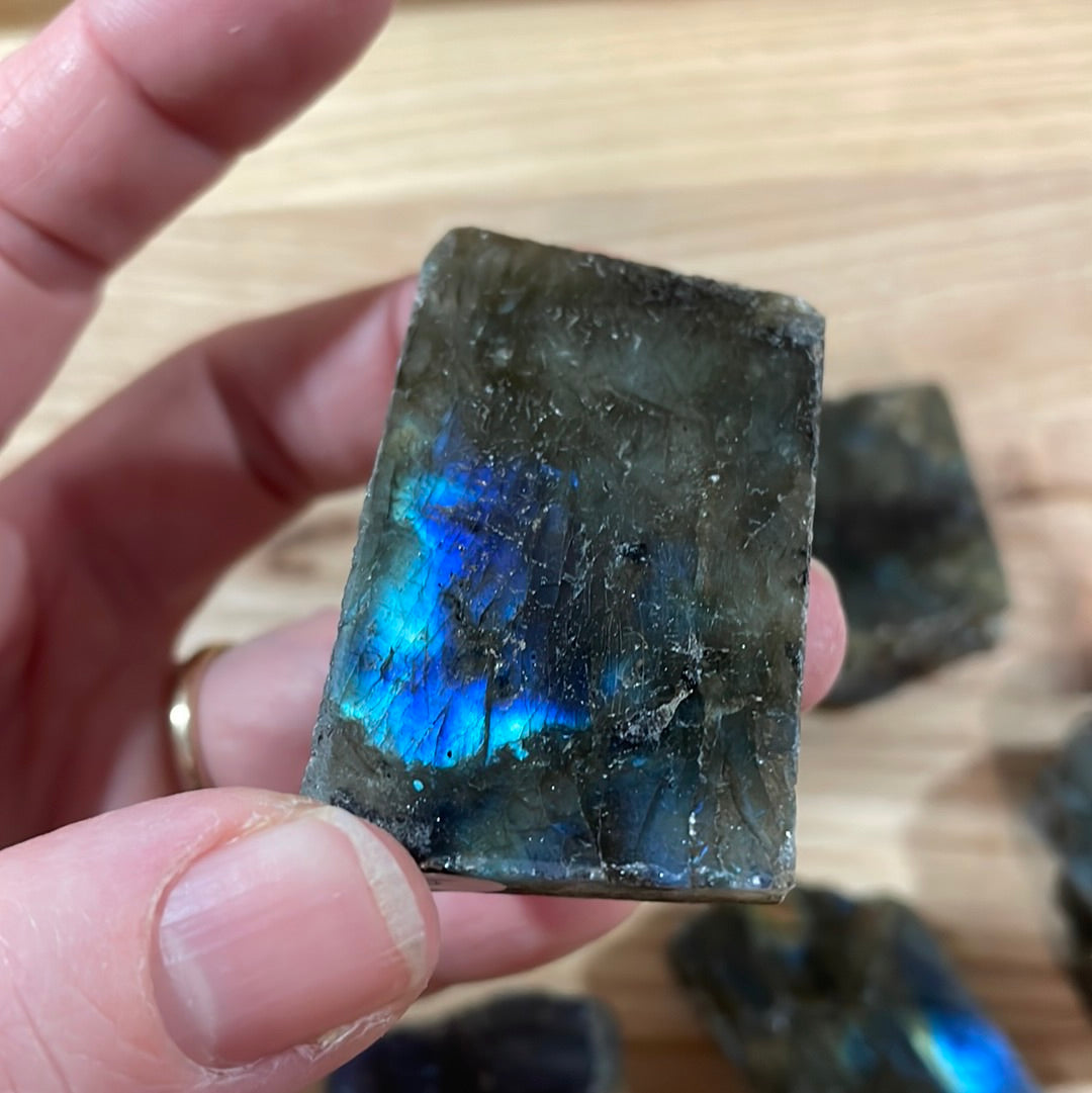 Labradorite - Raw with polished front