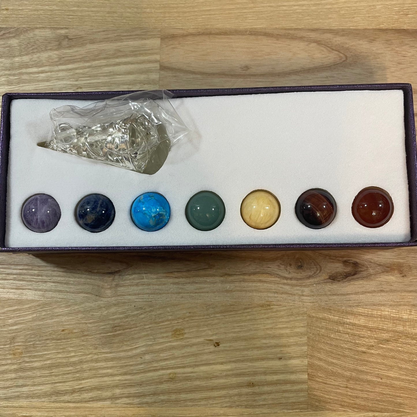 Chakra Crystal Grid & Pendulum Set