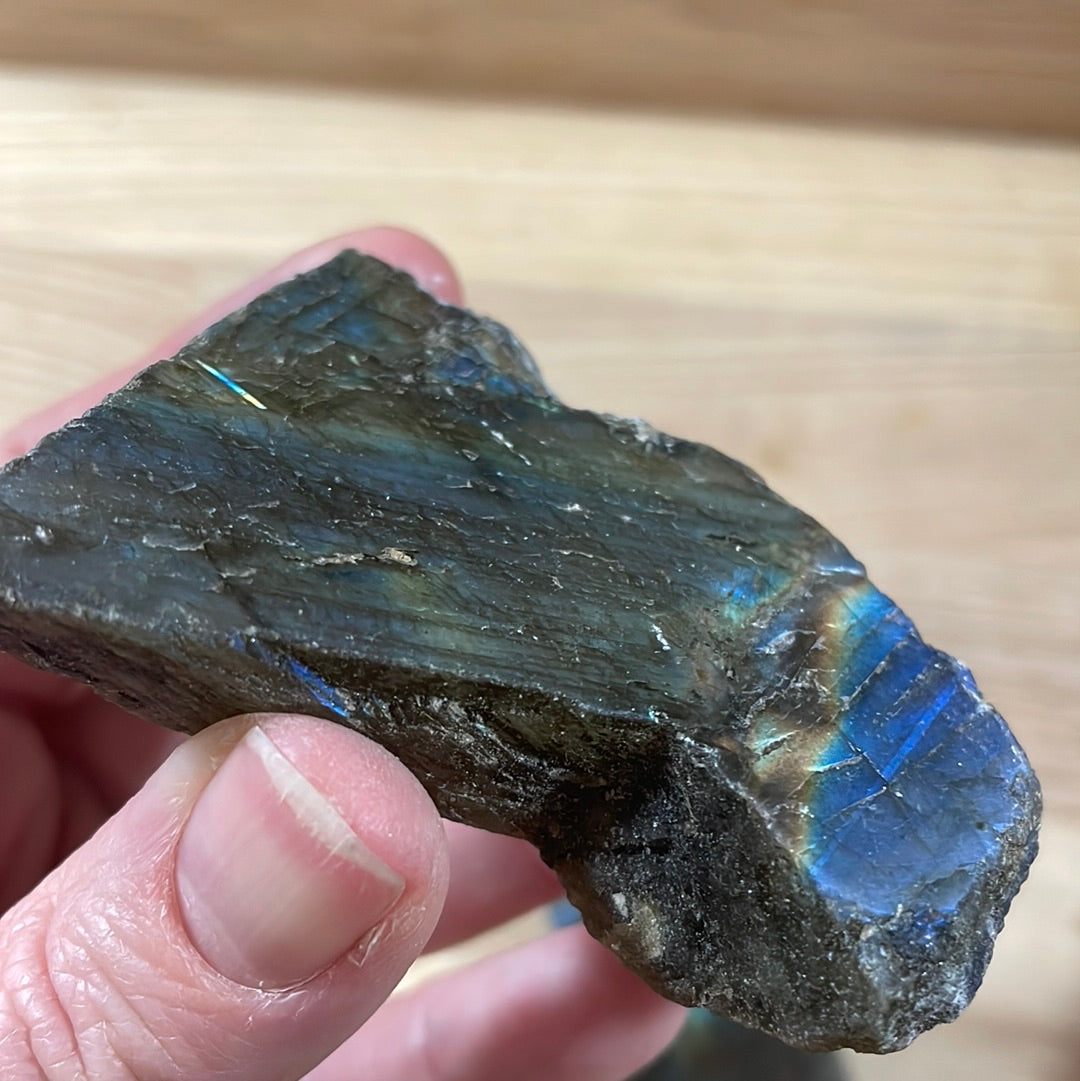 Labradorite - Raw with polished front