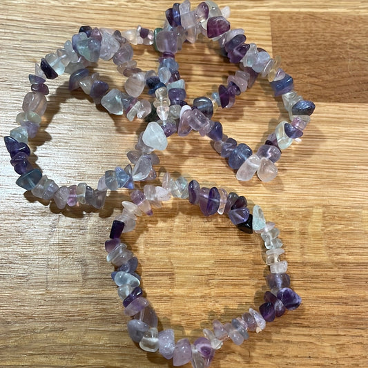 Fluorite Chip Bracelet