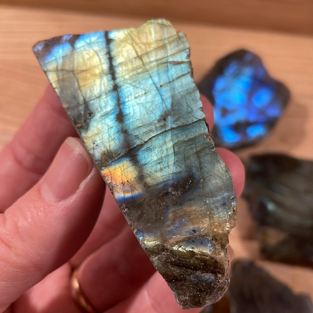 Labradorite - Raw with polished front