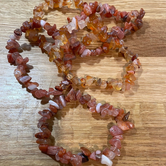 Carnelian Chip Bracelet