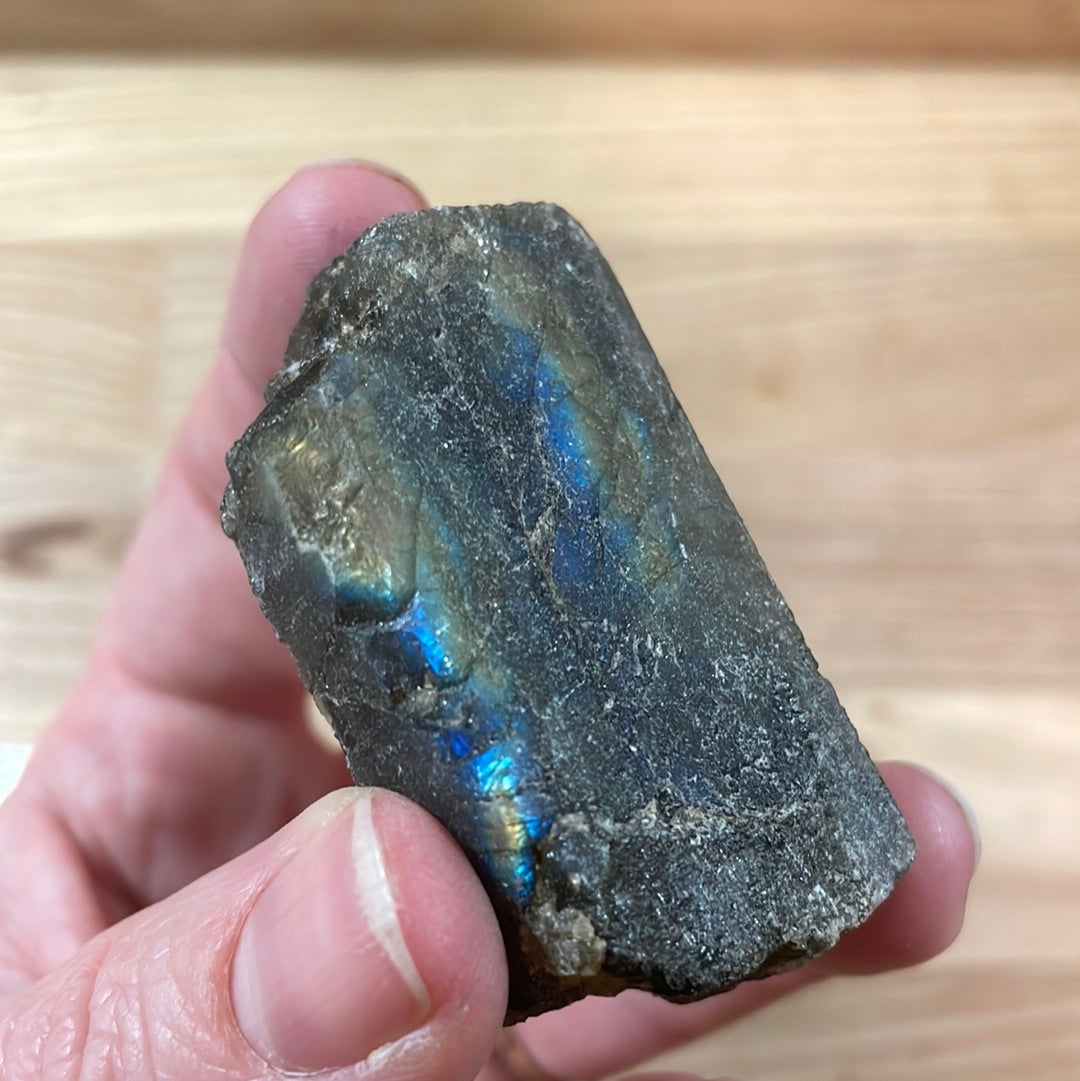 Labradorite - Raw with polished front