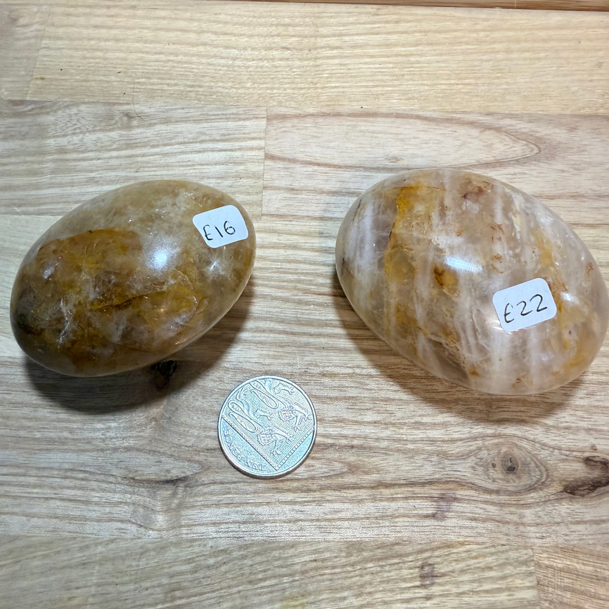 Golden Healer Palmstones