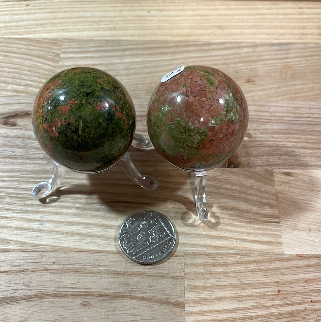 Unakite Sphere (approx 40mm)