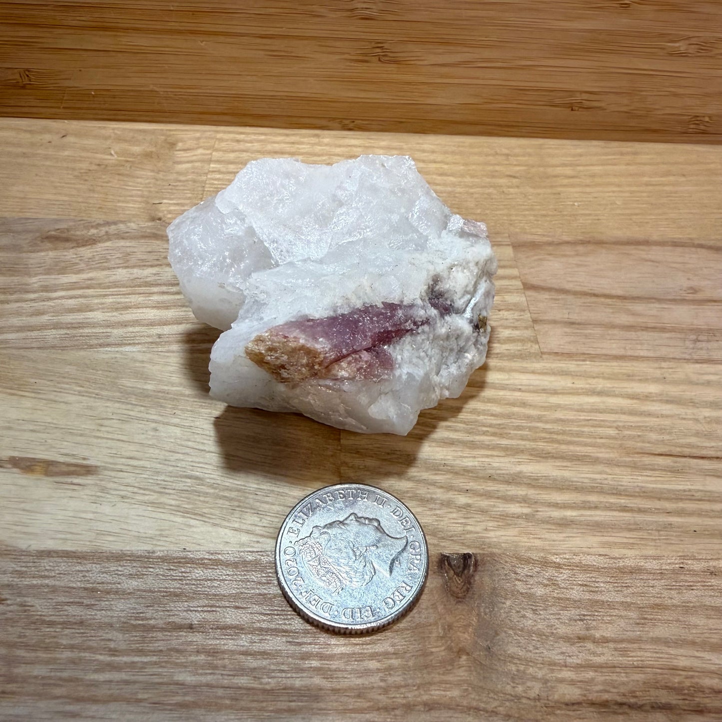 Pink Tourmaline in Quartz Matrix