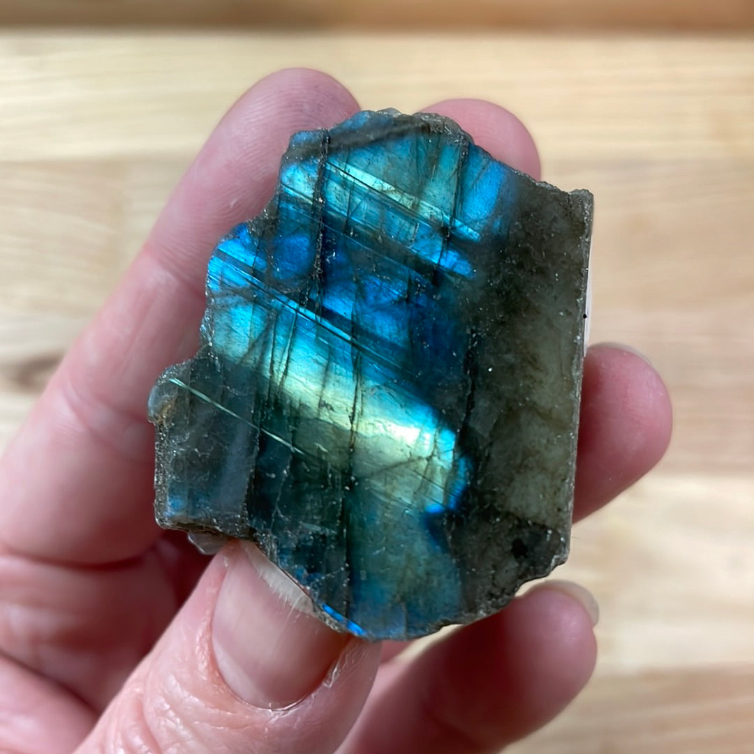 Labradorite - Raw with polished front