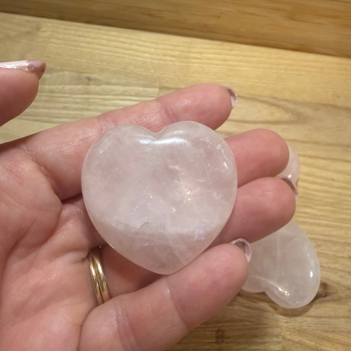 Madagascan Rose Quartz Hearts
