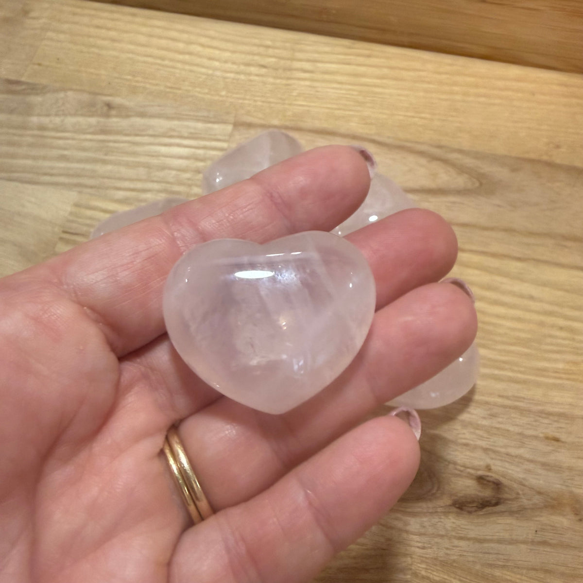 Madagascan Rose Quartz Hearts
