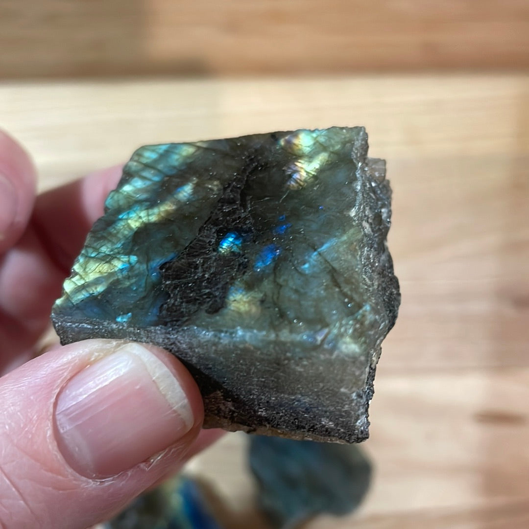 Labradorite - Raw with polished front