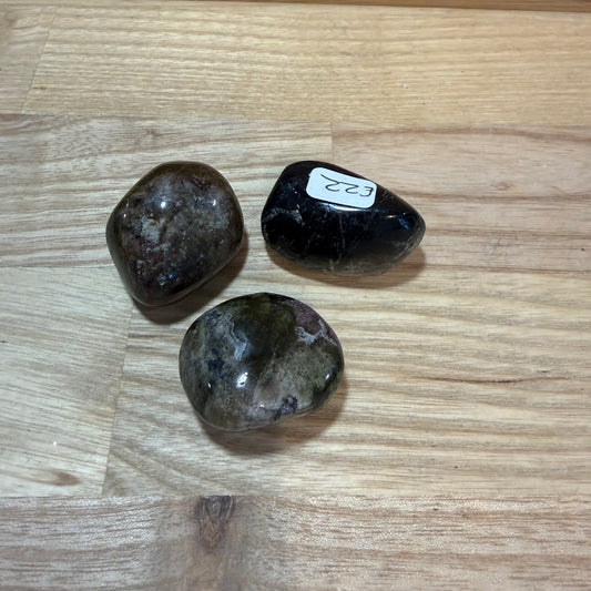 Green and Watermelon Tourmaline Tumblestone