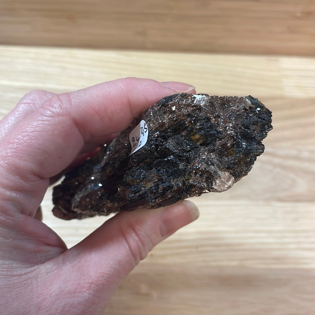 Black Tourmaline specimens with Mica