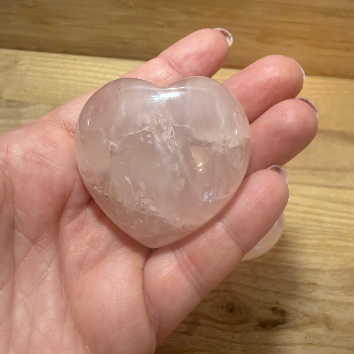 Madagascan Rose Quartz Hearts