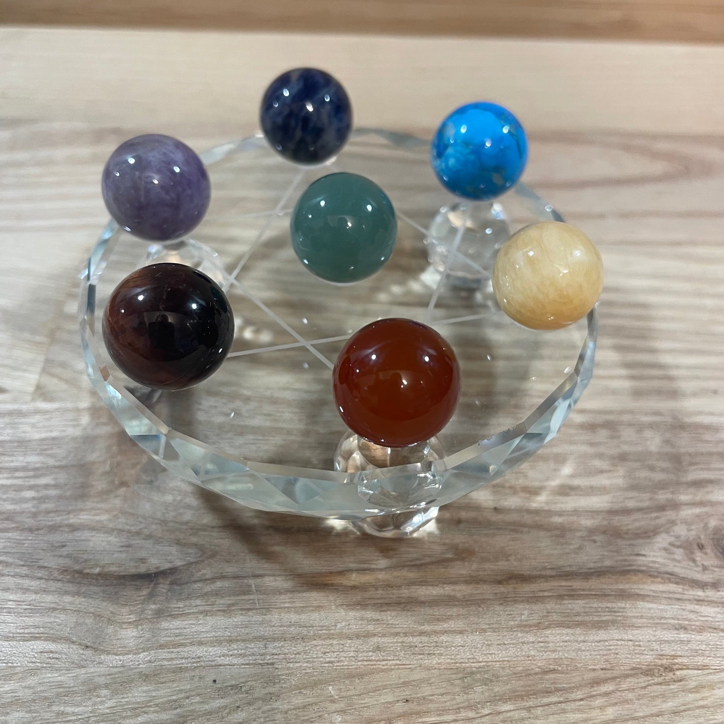 Chakra Crystal Grid & Pendulum Set
