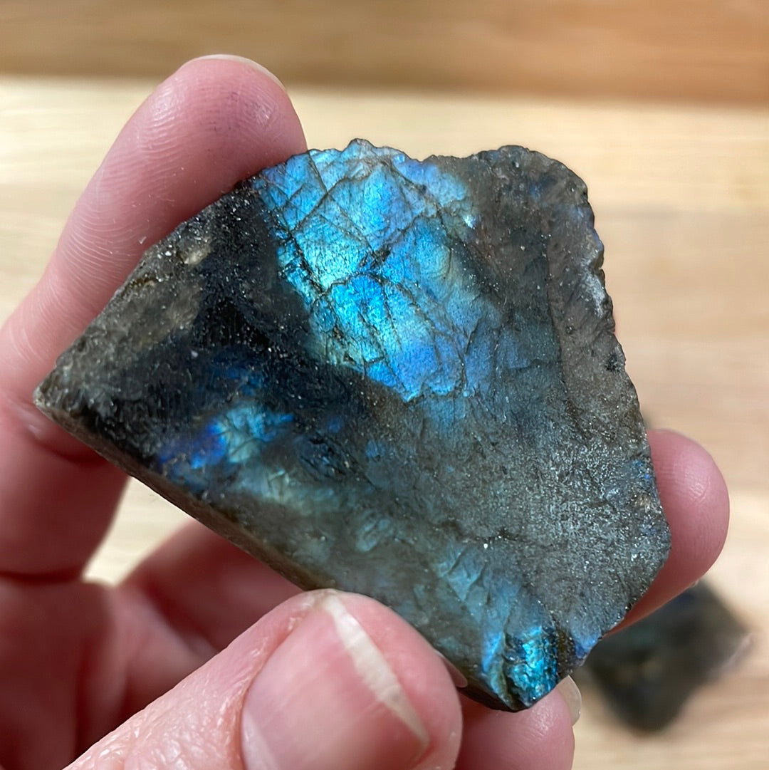 Labradorite - Raw with polished front