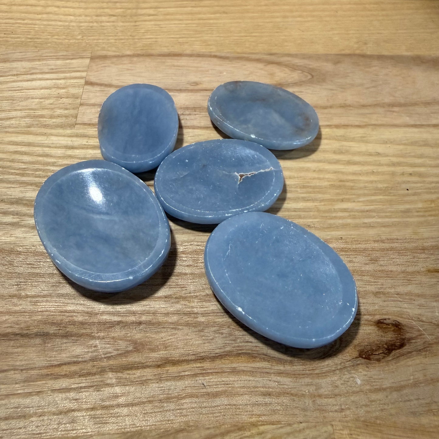 Angelite Thumb Stone