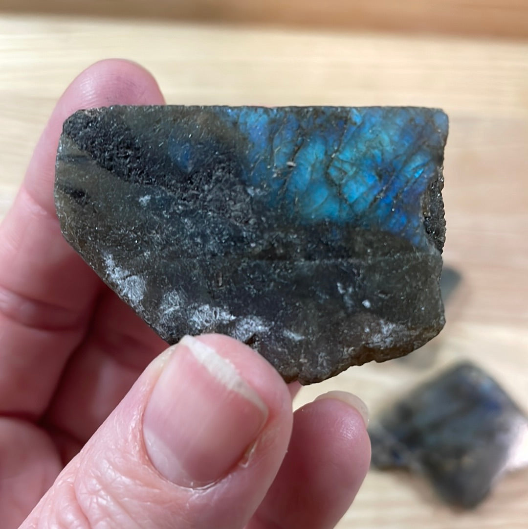 Labradorite - Raw with polished front