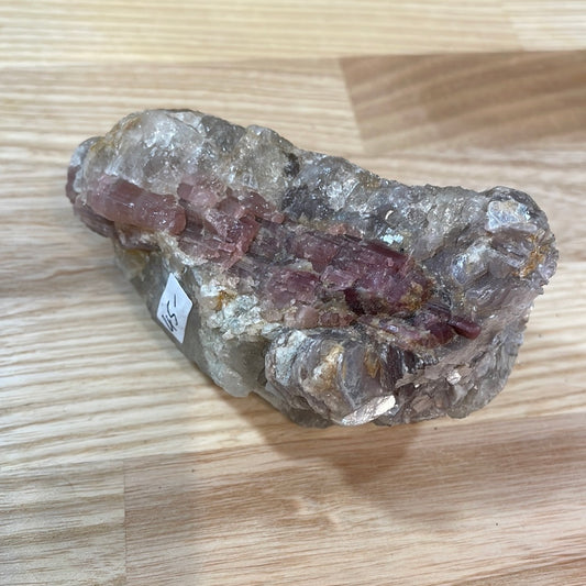 Pink Tourmaline in Quartz Matrix