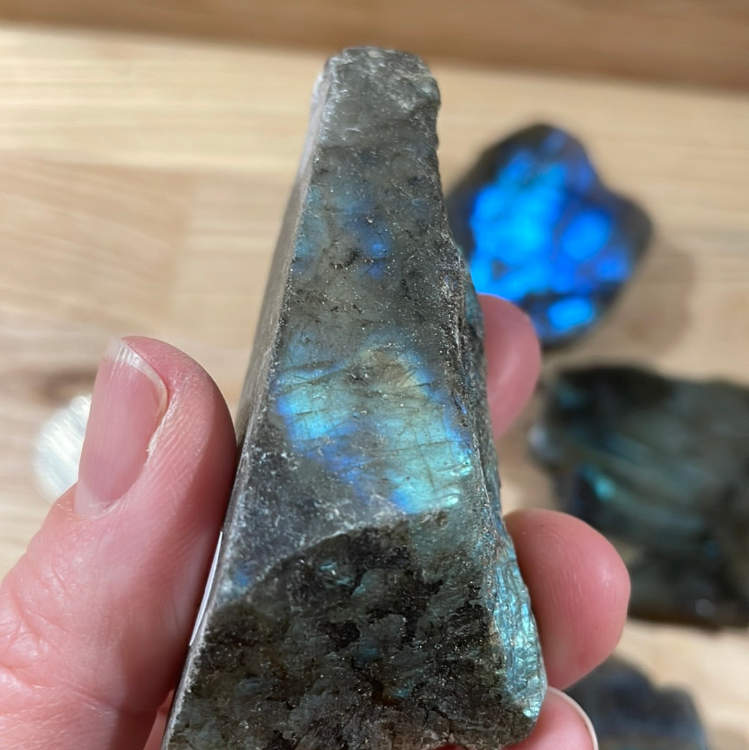 Labradorite - Raw with polished front