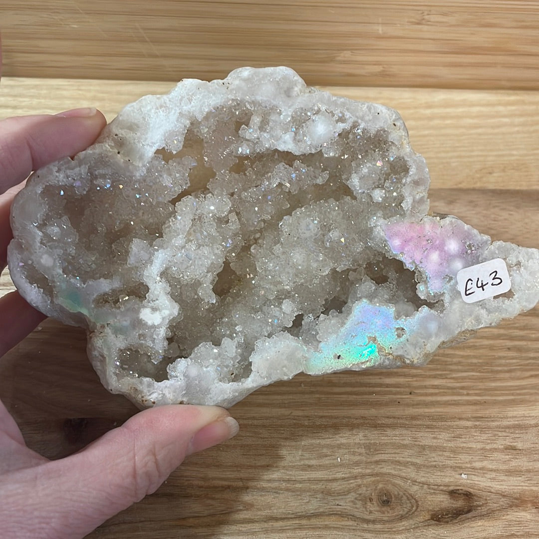 Angel Aura Quartz Geodes - Large/Display Pieces