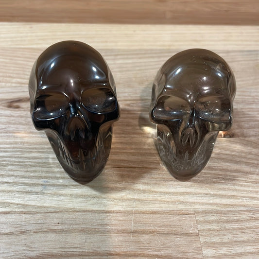 Smokey Quartz Skulls