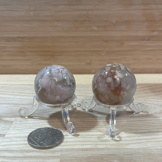 Flower Agate Sphere 35mm
