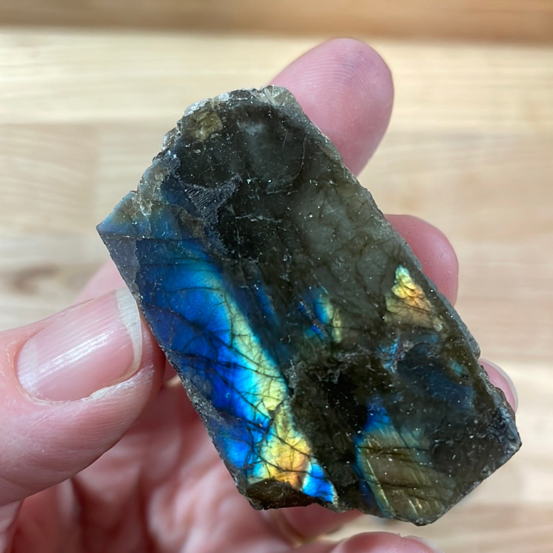 Labradorite - Raw with polished front