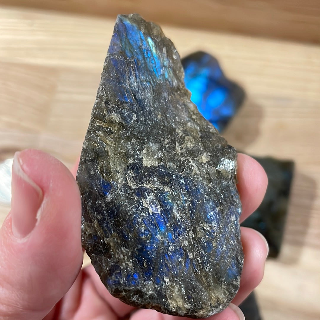 Labradorite - Raw with polished front