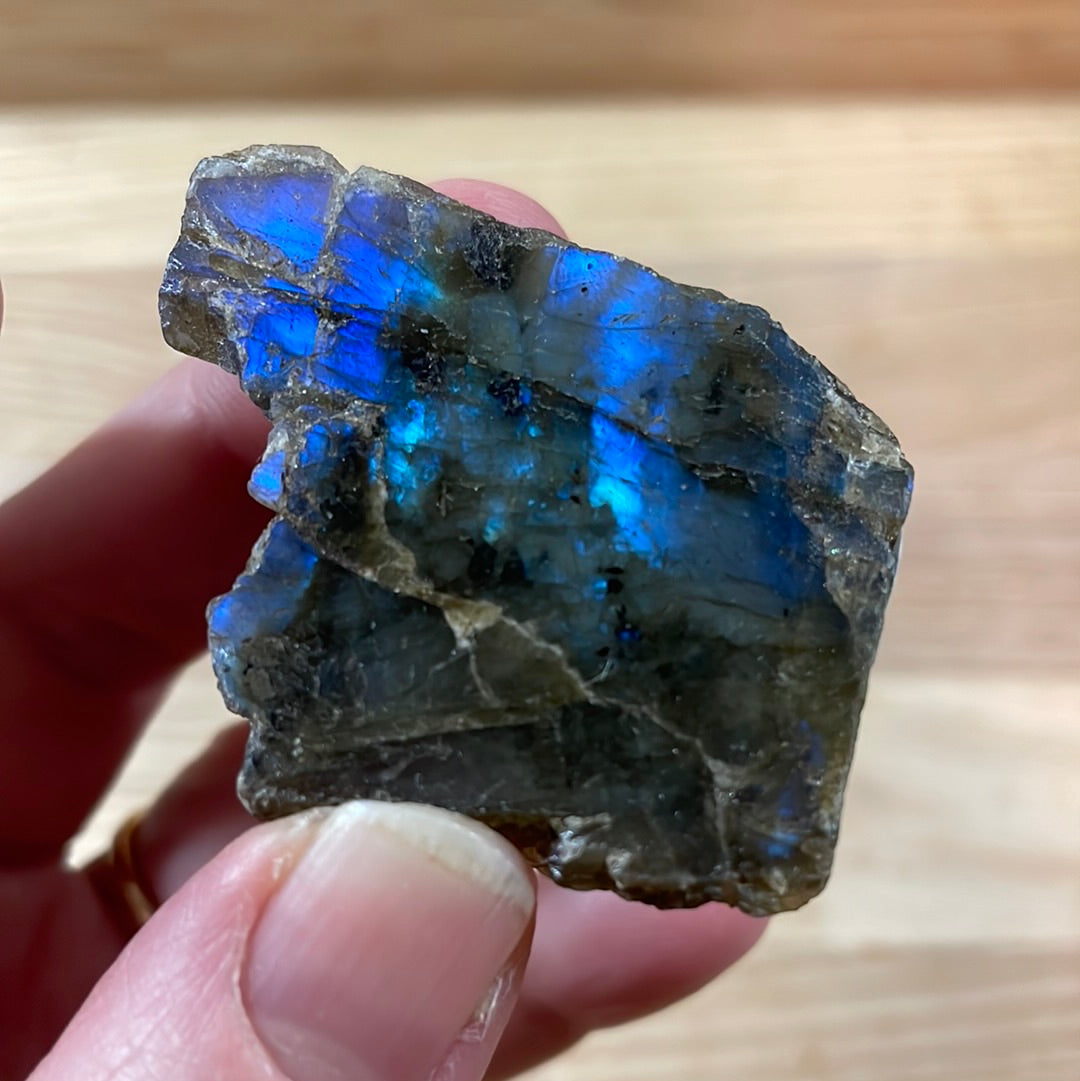 Labradorite - Raw with polished front