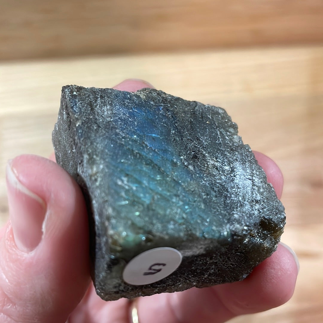 Labradorite - Raw with polished front