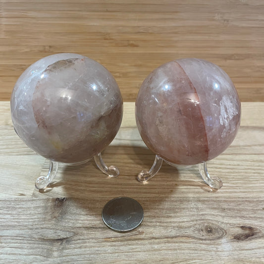 Hematoid Quartz Spheres (approx 70cm)
