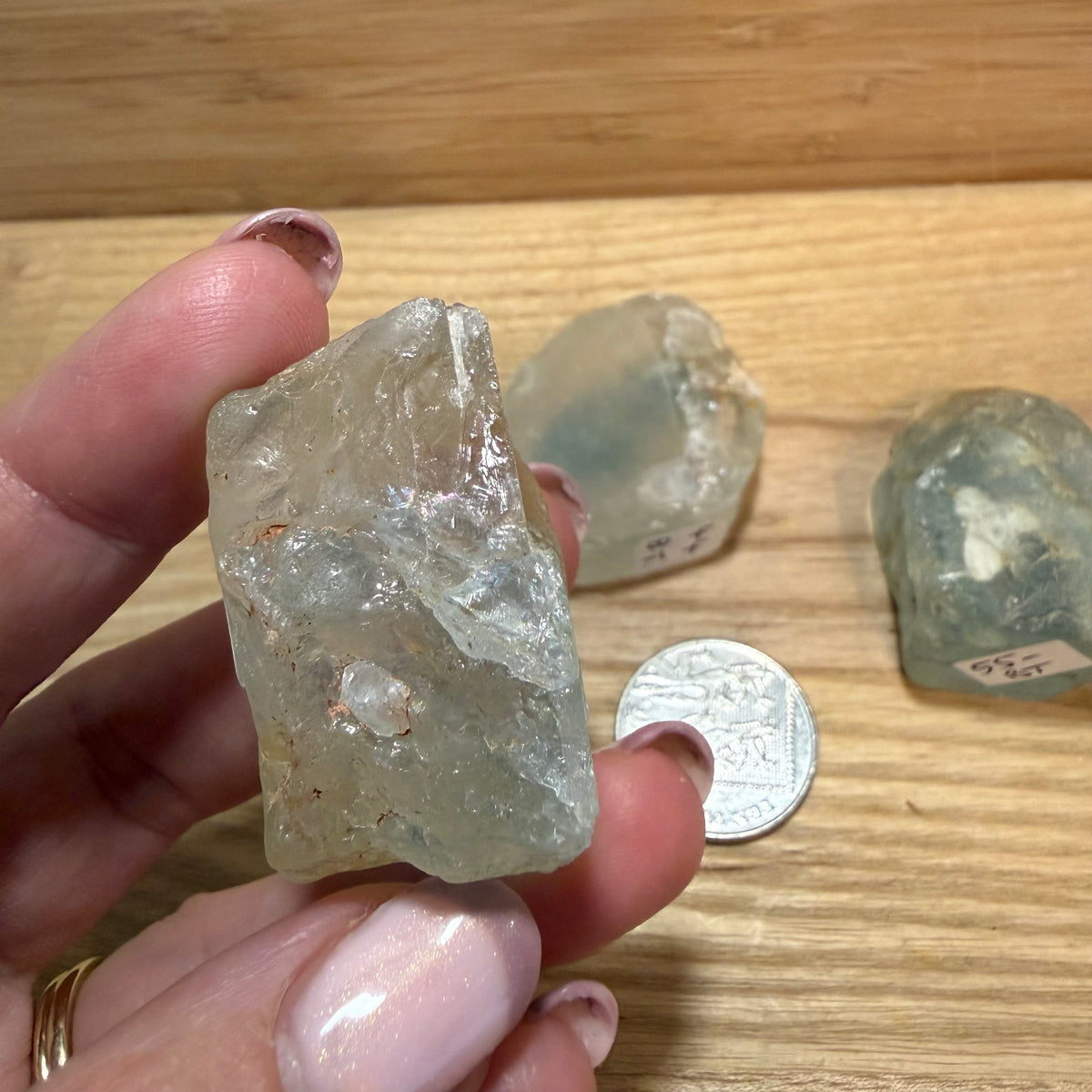 Blue Topaz raw pieces A grade