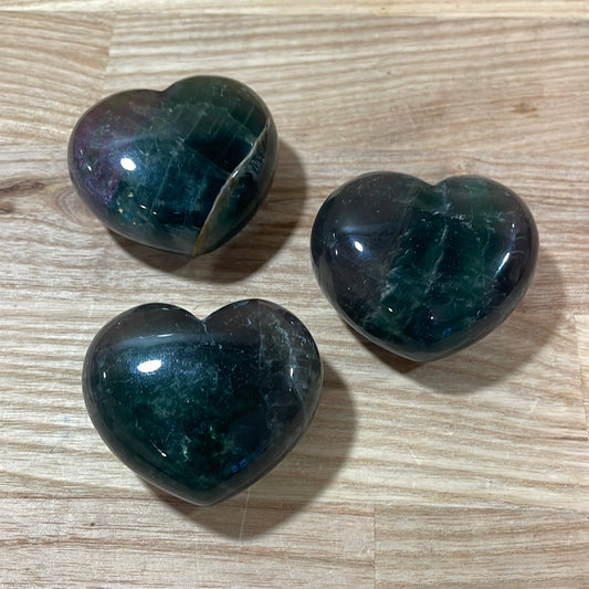 Fluorite Puffy Heart