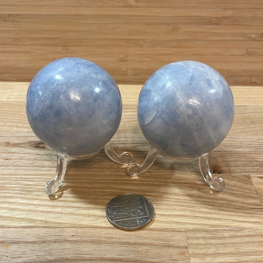 Blue Calcite Sphere Approx 50mm
