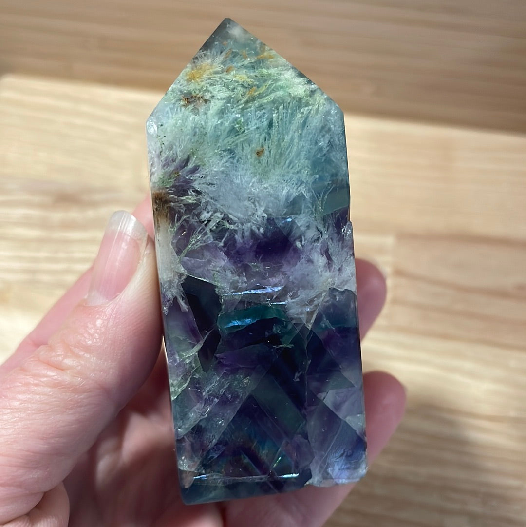 Feather Fluorite Points