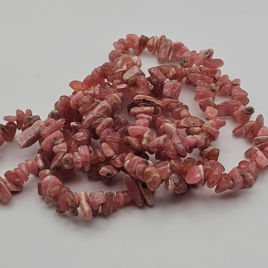 Rhodochrosite Chip Bracelet
