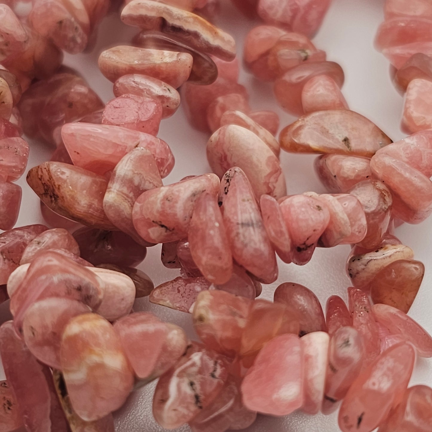 Rhodochrosite Chip Bracelet