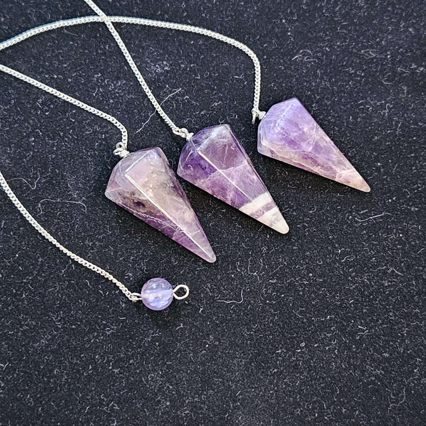 Amethyst Faceted Cone Pendulum