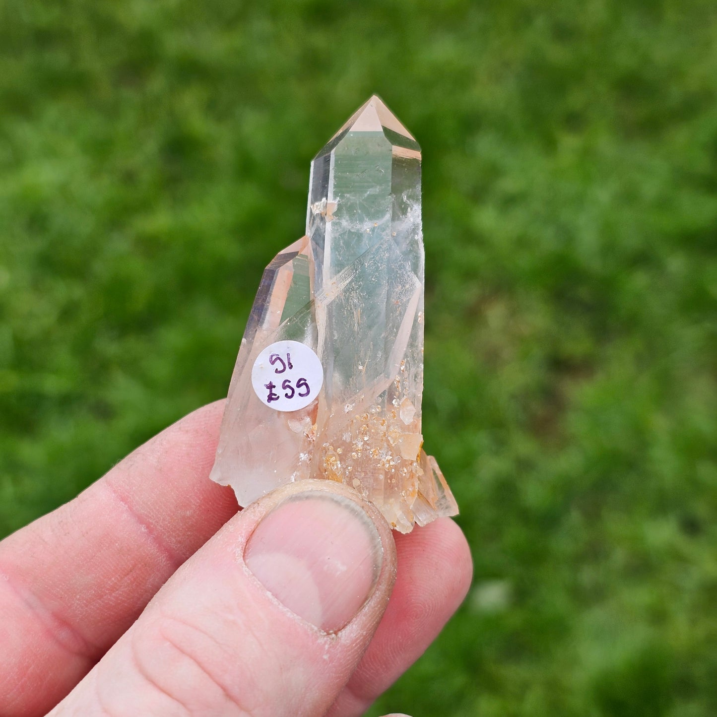 Blue Mist Lemurian Quartz Points