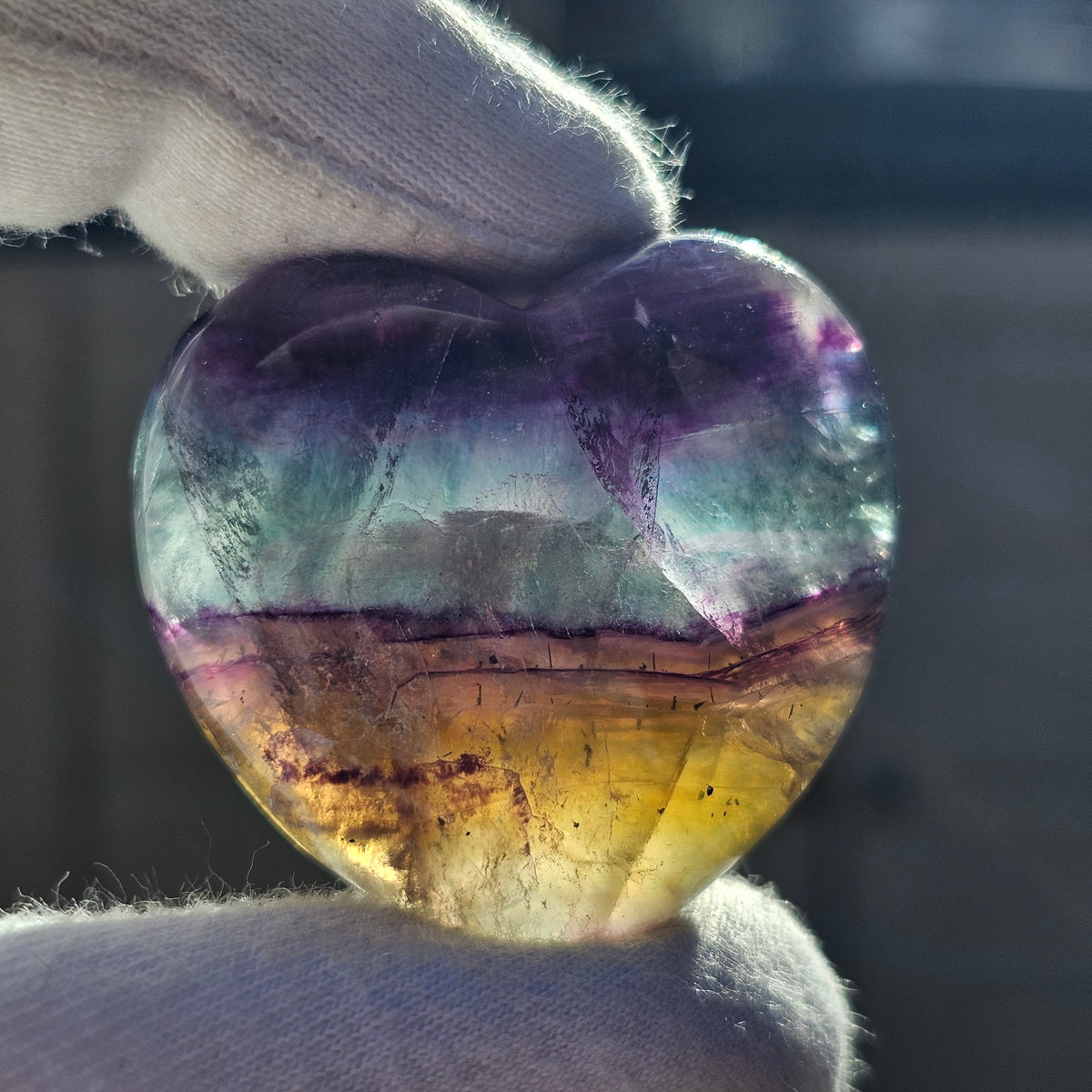 Premium Fluorite Hearts