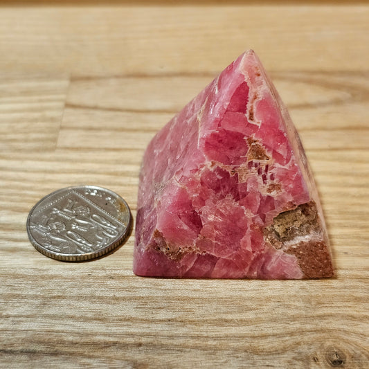 Rhodochrosite Pyramid A Grade