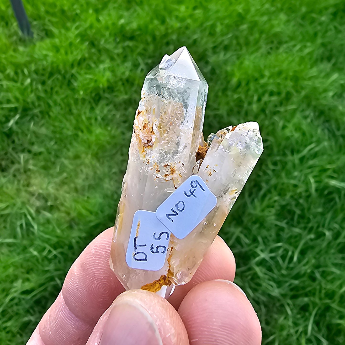 Blue Mist Lemurian Quartz Points
