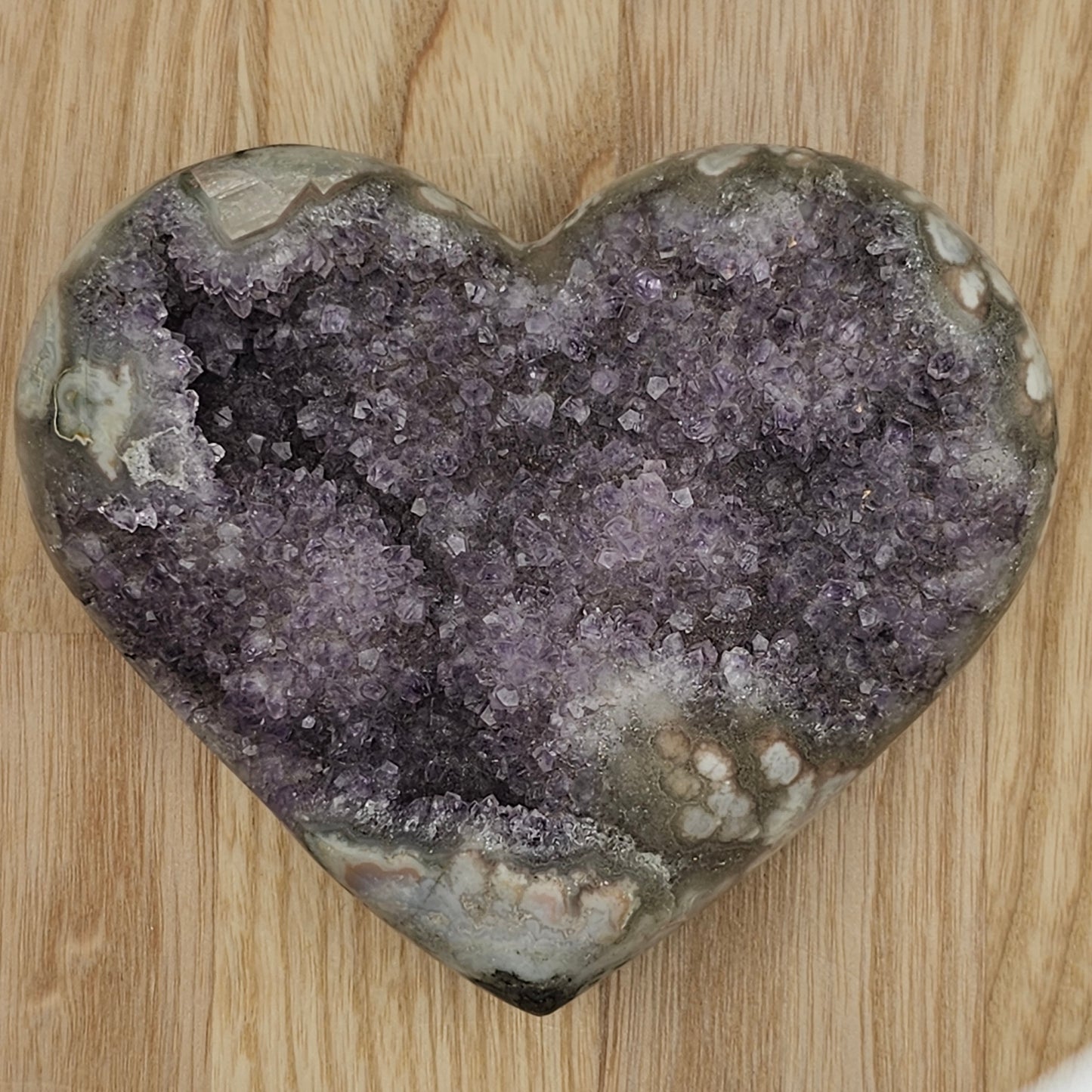 Amethyst Hearts Druzy