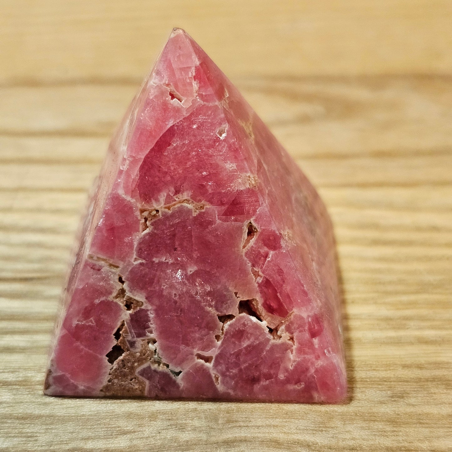 Rhodochrosite Pyramid A Grade