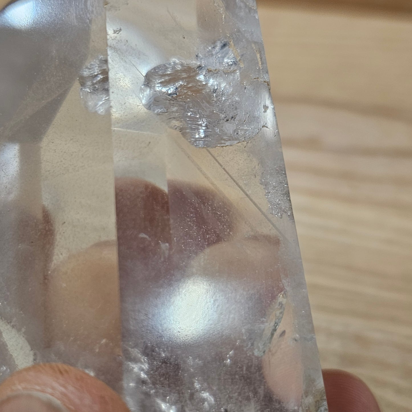 Clear Quartz Point with Multiple Phantoms